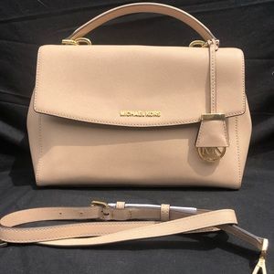 Michael Kors Ava Med Saffiano Leather Satchel